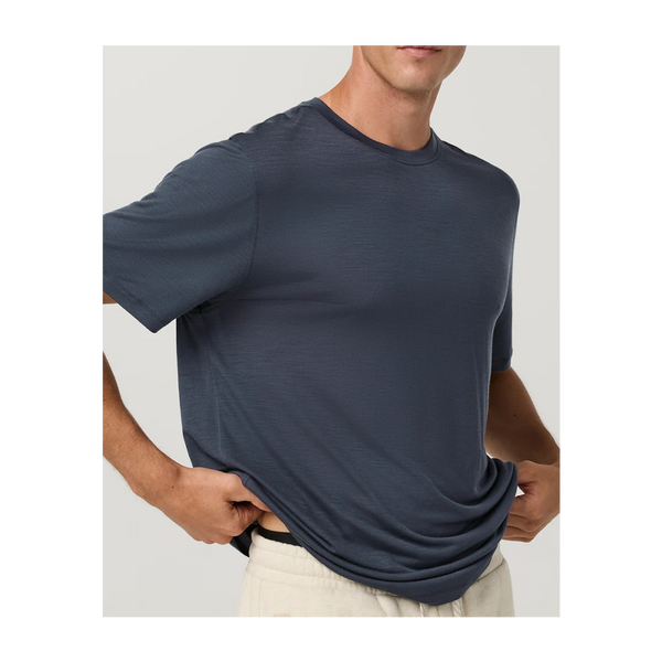 Vuori Men's Short Sleeve Merino Wool Tee 2.0 Navy