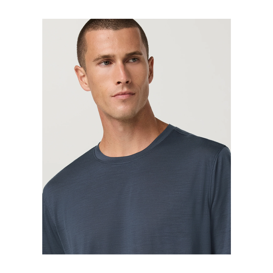Vuori Men's Short Sleeve Merino Wool Tee 2.0 Navy