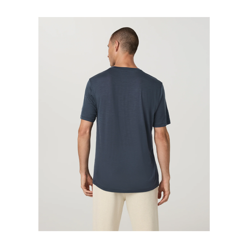 Vuori Men's Short Sleeve Merino Wool Tee 2.0 Navy