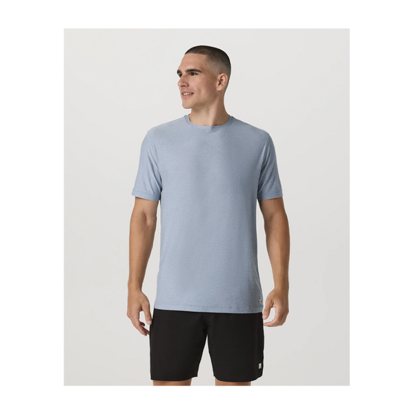Vuori Men's Strato Tech Tee Blue Dusk Heather