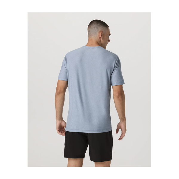 Vuori Men's Strato Tech Tee Blue Dusk Heather