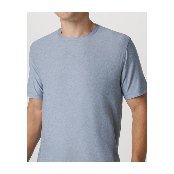 Vuori Men's Strato Tech Tee Blue Dusk Heather