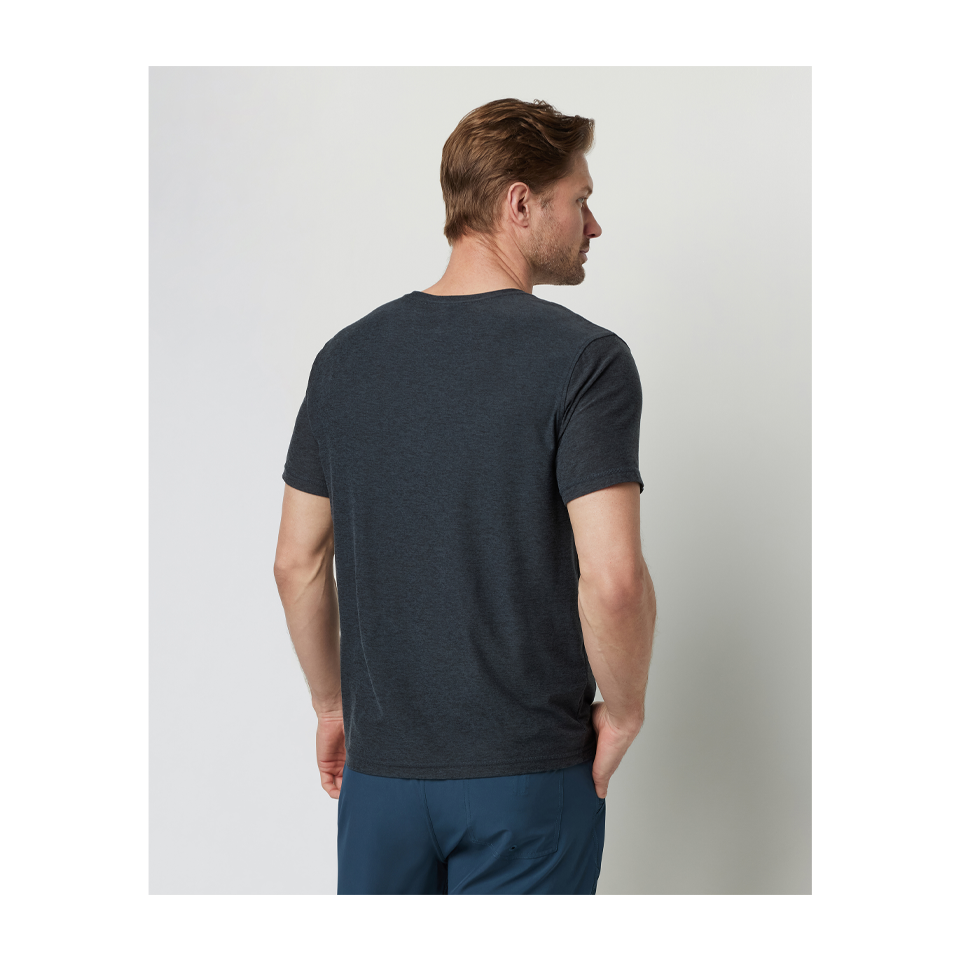 Vuori Men's Strato Tech Tee Charcoal Heather