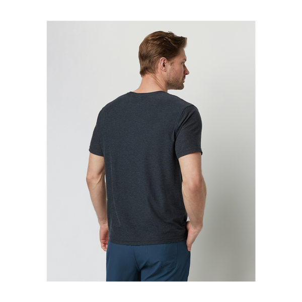 Vuori Men's Strato Tech Tee Charcoal Heather