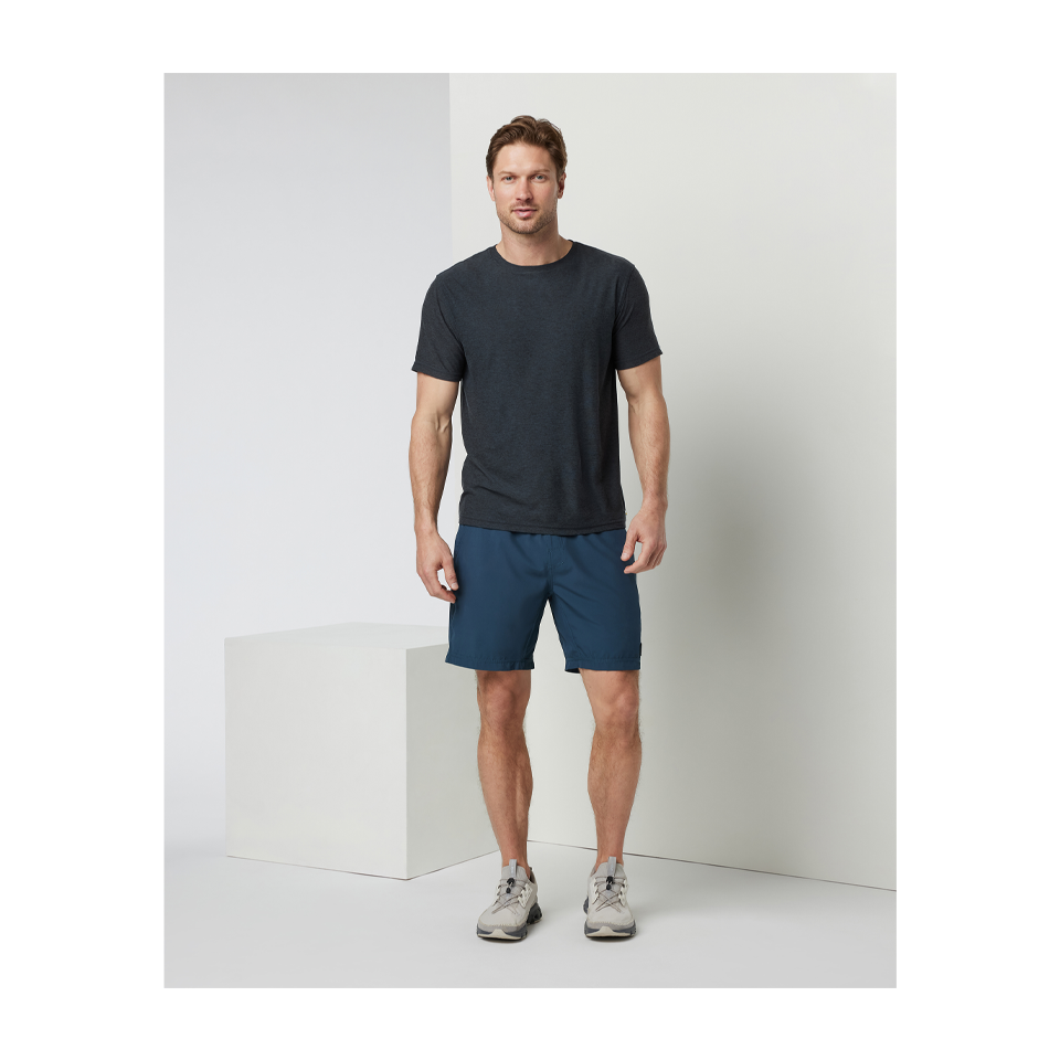 Vuori Men's Strato Tech Tee Charcoal Heather