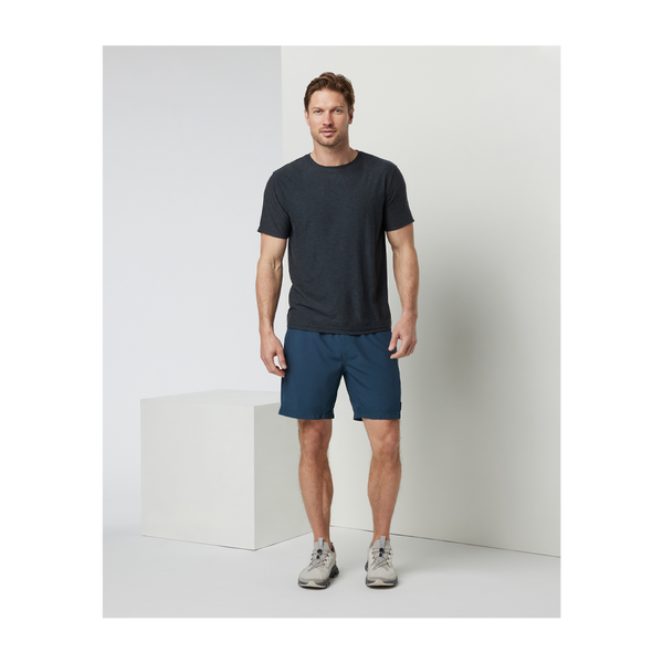 Vuori Men's Strato Tech Tee Charcoal Heather
