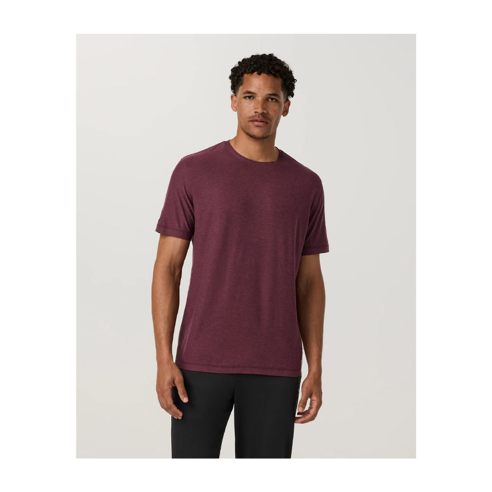 Vuori Men's Strato Tech Tee Fig Heather