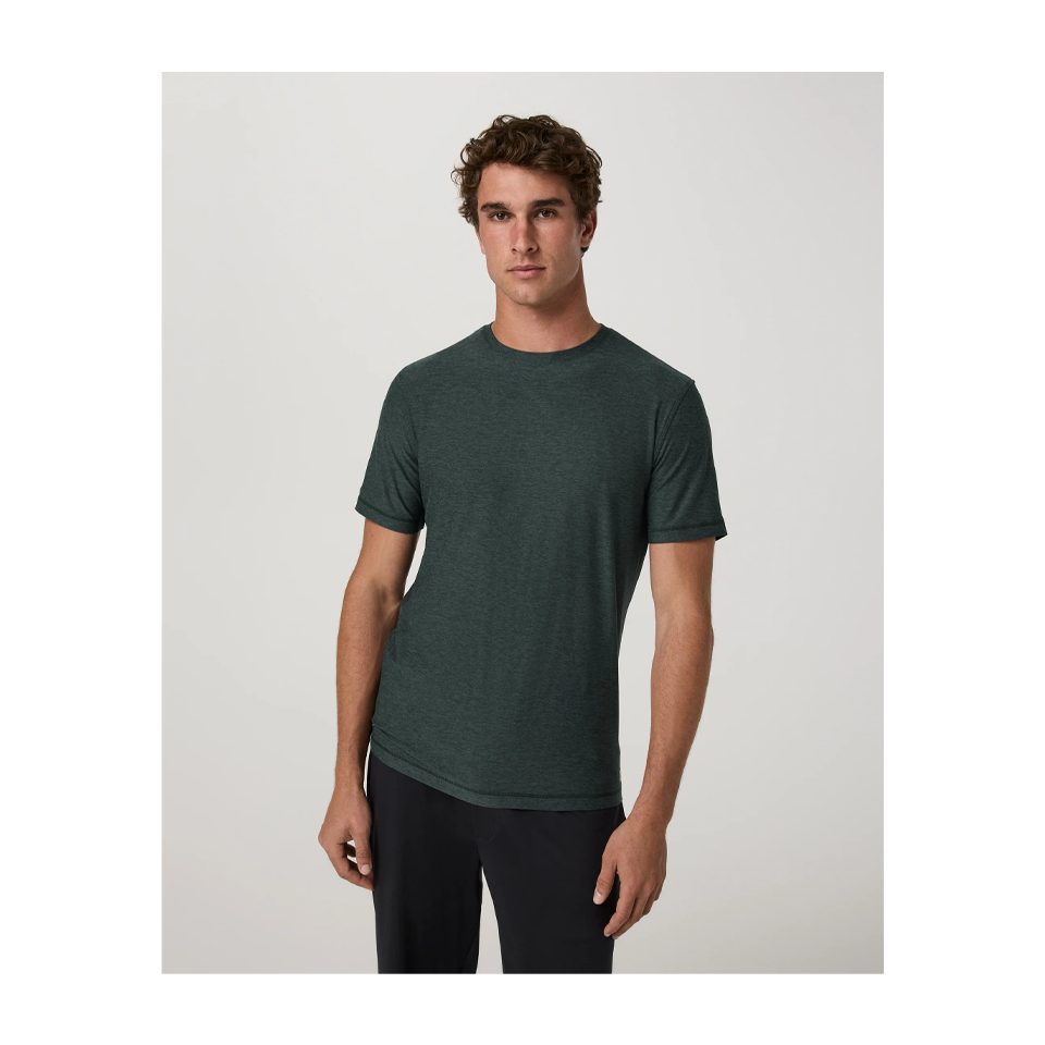 Vuori Men's Strato Tech Tee Hemlock Heather