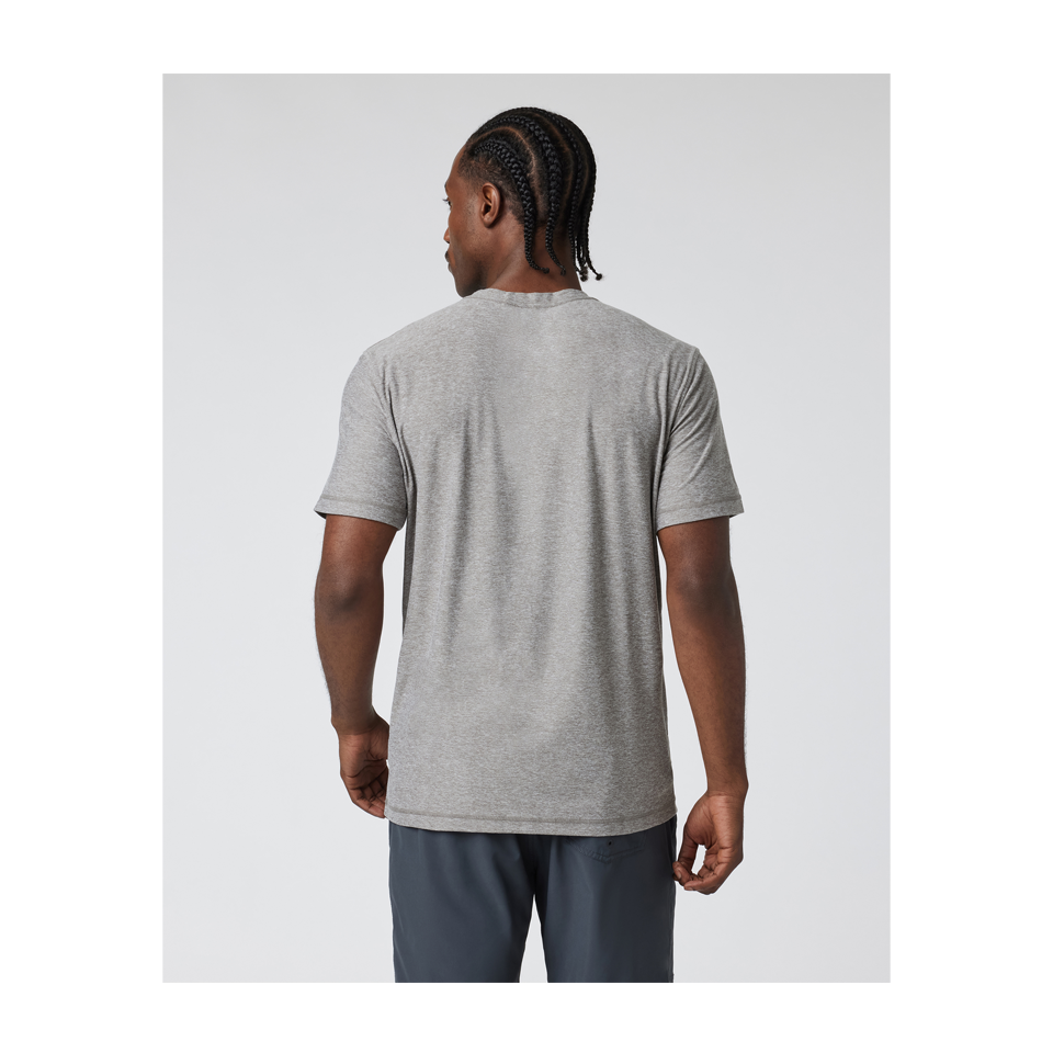 Vuori Men's Strato Tech Tee Heather Grey