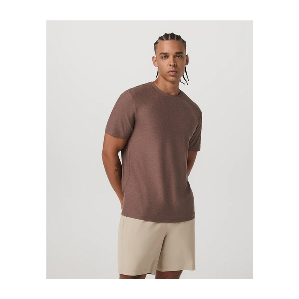 Vuori Men's Strato Tech Tee Sable Heather