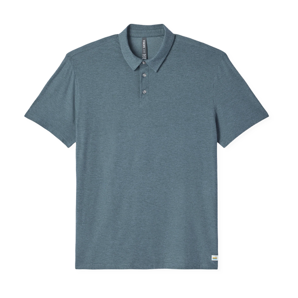 Vuori Men's Strato Tech Polo Blue Sea Heather