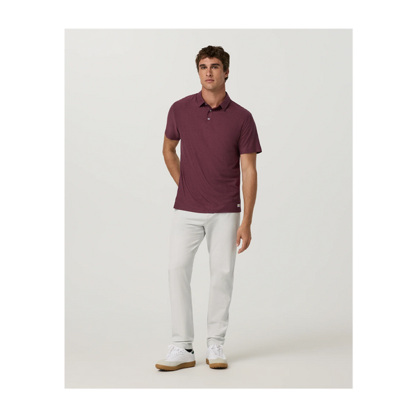 Vuori Men's Strato Tech Polo Fig Heather