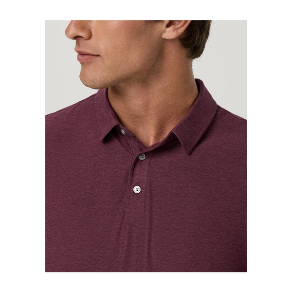 Vuori Men's Strato Tech Polo Fig Heather