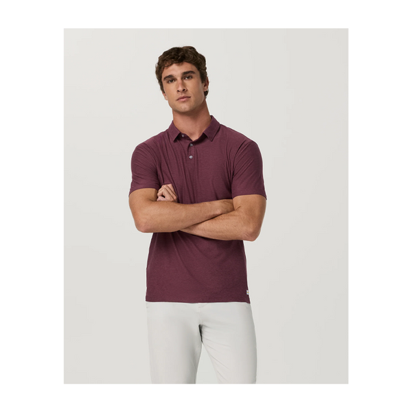 Vuori Men's Strato Tech Polo Fig Heather