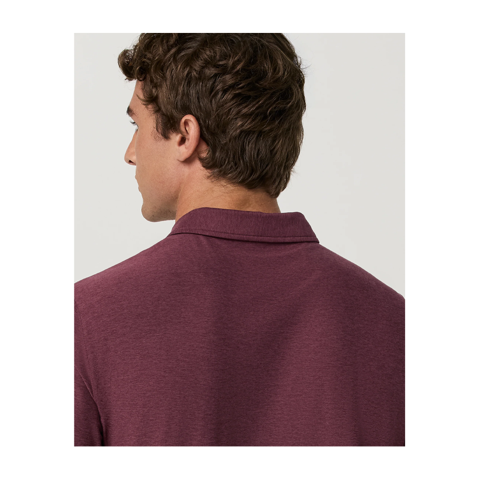 Vuori Men's Strato Tech Polo Fig Heather