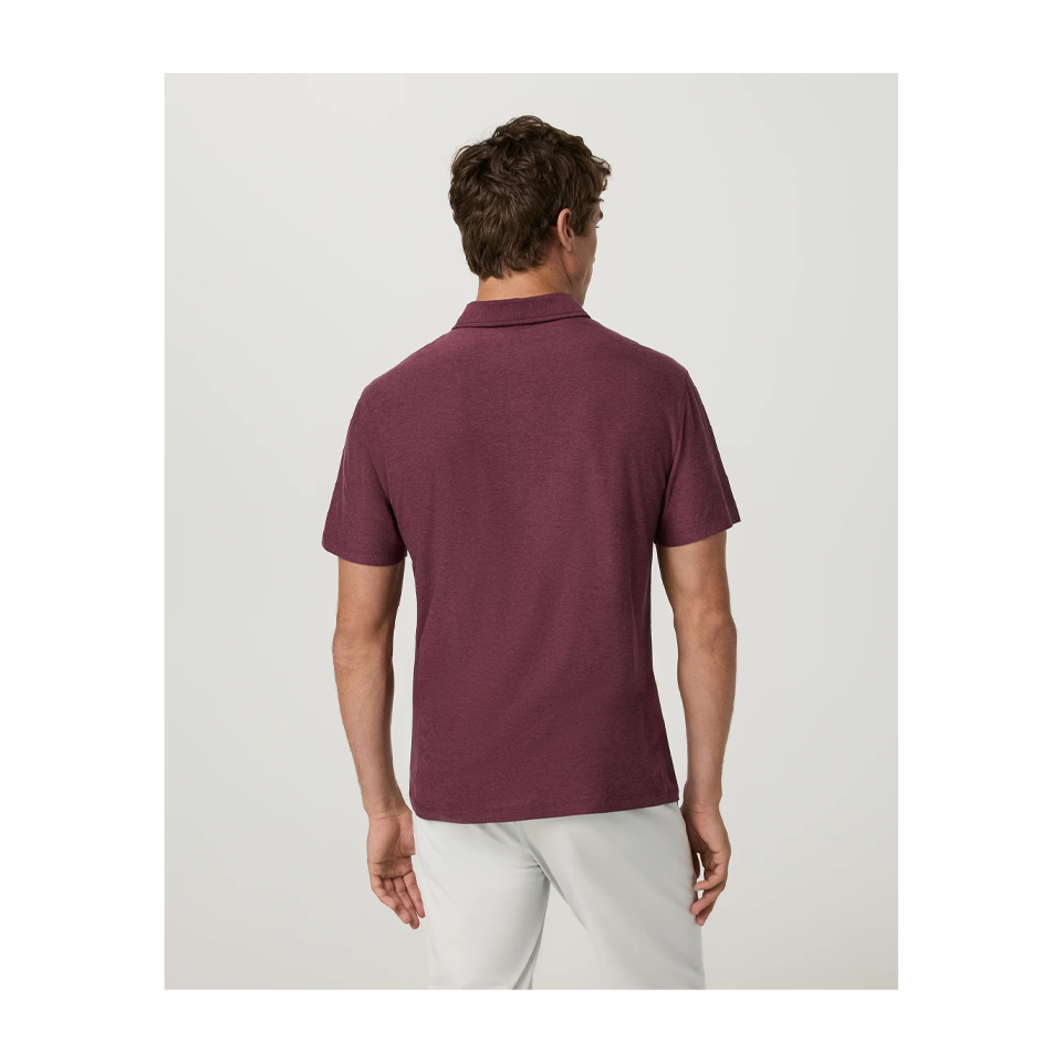Vuori Men's Strato Tech Polo Fig Heather