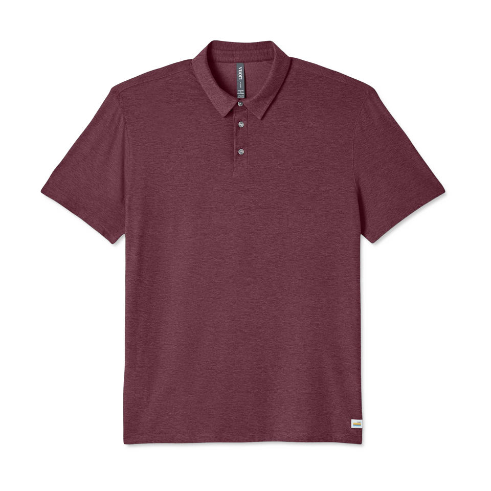 Vuori Men's Strato Tech Polo Fig Heather