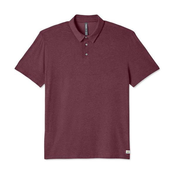 Vuori Men's Strato Tech Polo Fig Heather
