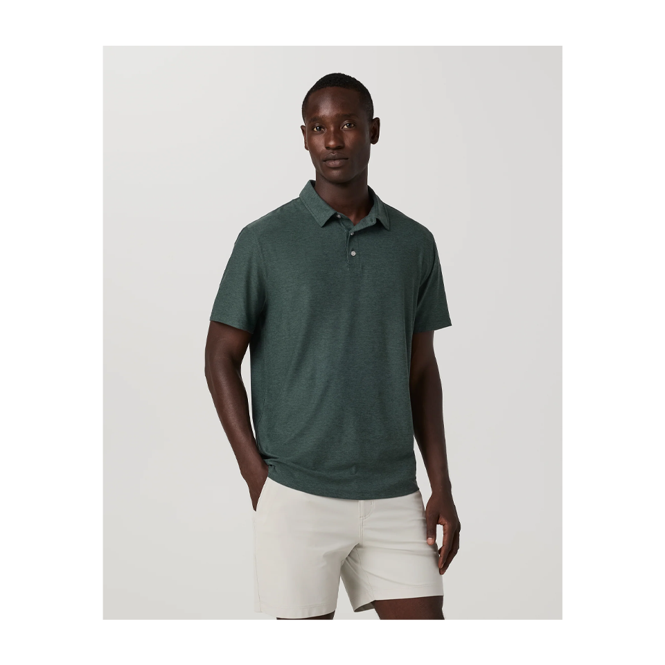 Vuori Men's Strato Tech Polo Hemlock Heather