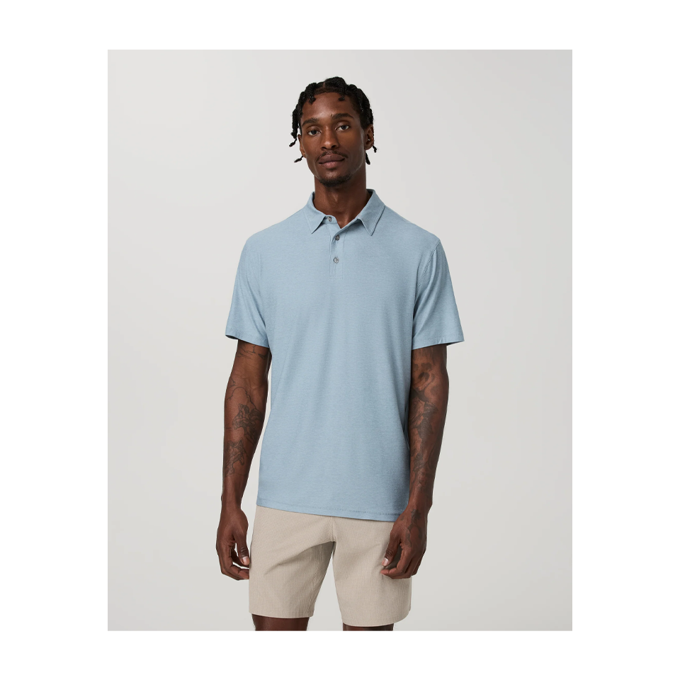 Vuori Men's Strato Tech Polo Raindrop Heather Main image