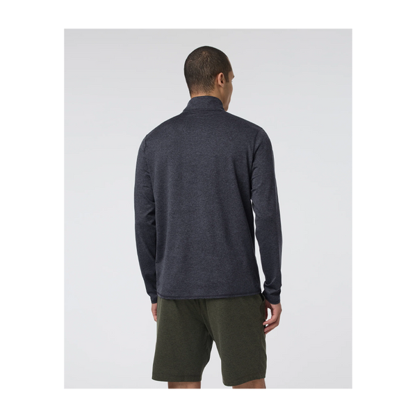 Vuori Ponto Half Zip Mock Neck Charcoal Heather