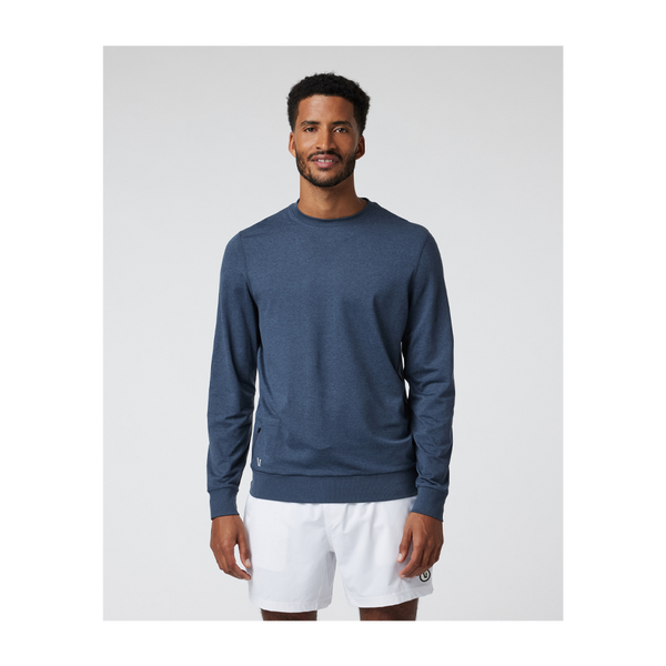 Vuori Men's Ponto Performance Crew Azure Heather