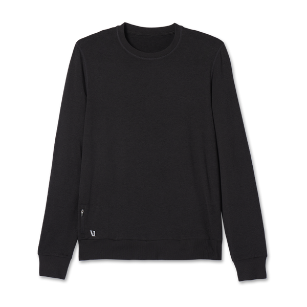 Vuori Men's Ponto Performance Crew Black Heather