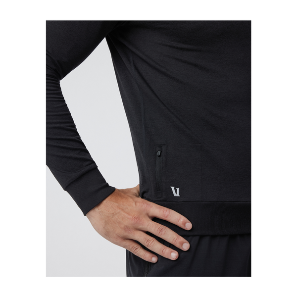 Vuori Men's Ponto Performance Crew Black Heather