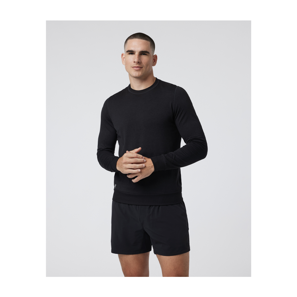 Vuori Men's Ponto Performance Crew Black Heather Main image