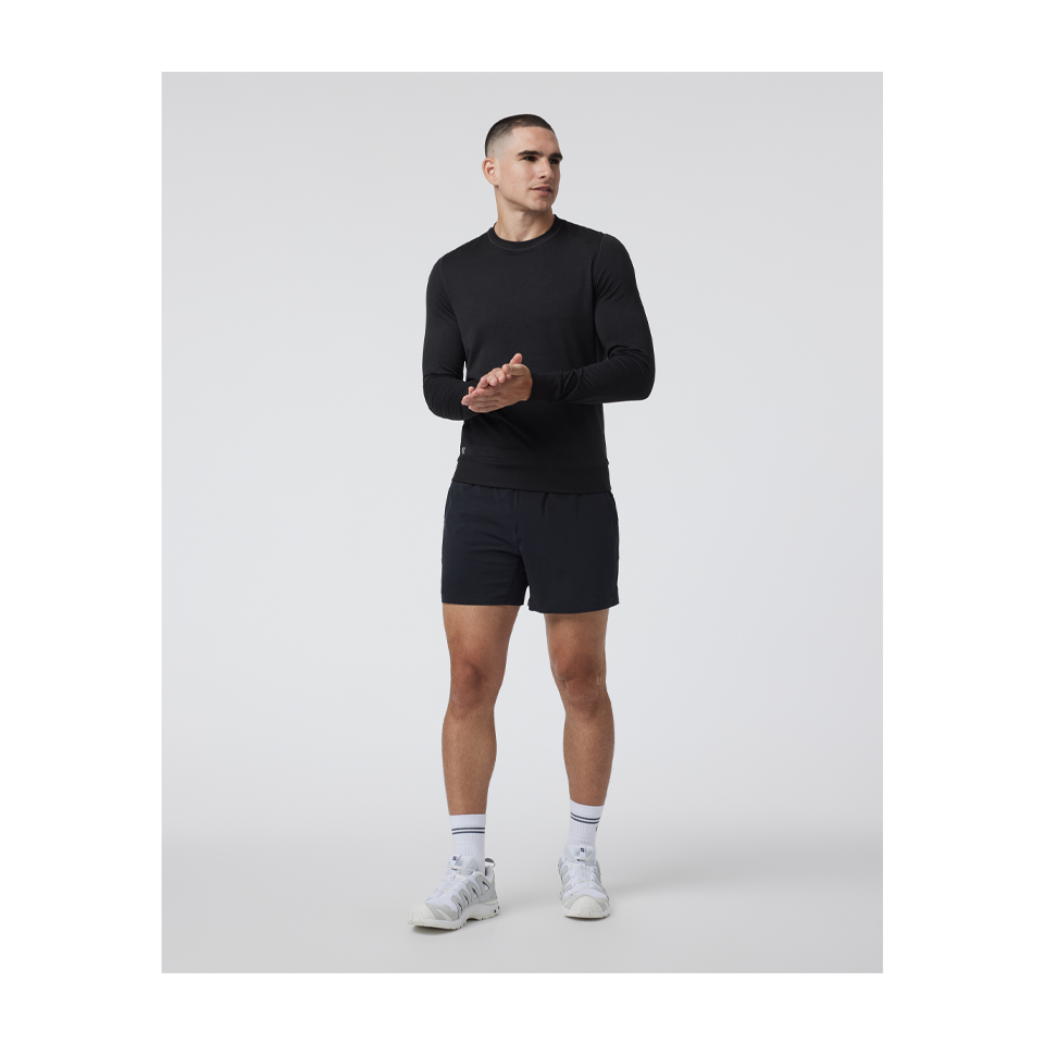 Vuori Men's Ponto Performance Crew Black Heather