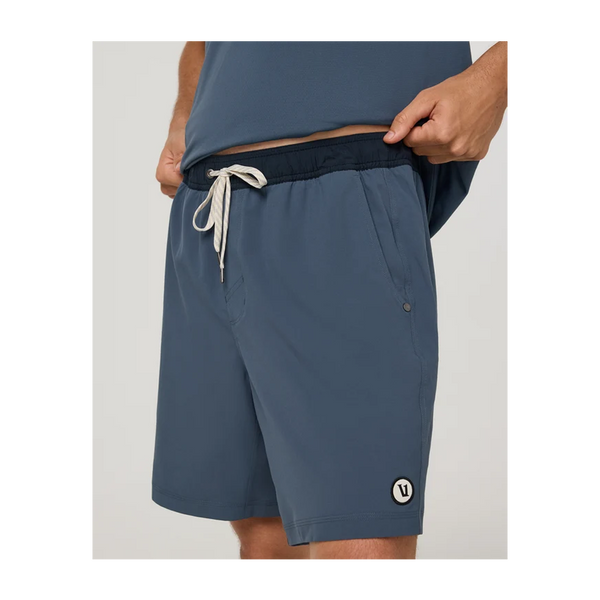 Vuori Men's Kore Short Lined 7" Bay Blue/Ink