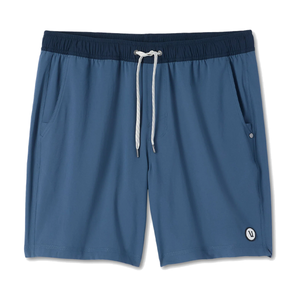 Vuori Men's Kore Short Lined 7" Bay Blue/Ink