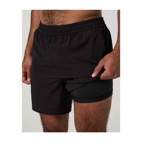 Vuori Men's Kore Breathe Short Lined 7" Black