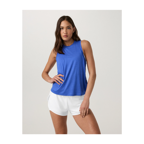Vuori Women's Energy Top Long Electric Blue Heather