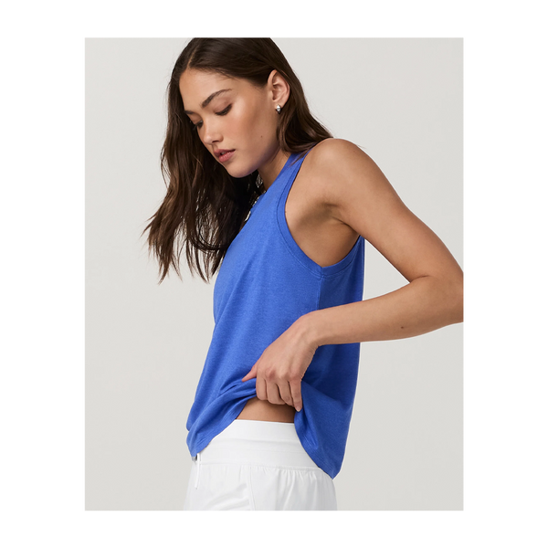 Vuori Women's Energy Top Long Electric Blue Heather