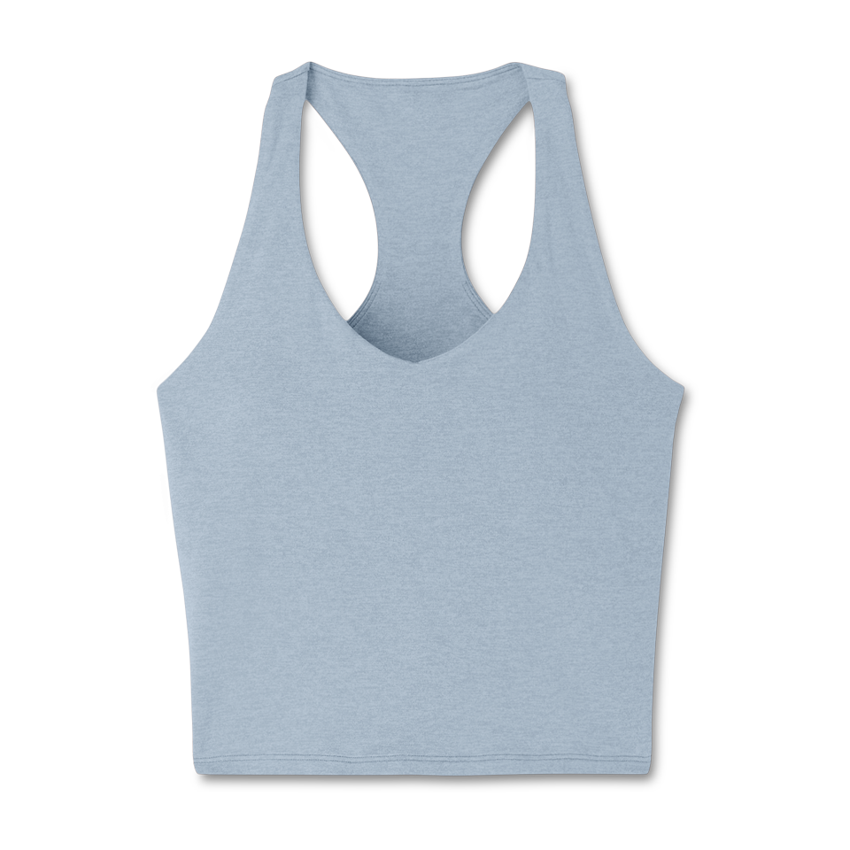 Vuori Women's Halo Performance Crop 2.0 Sea Glass Heather