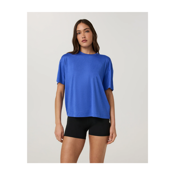 Vuori Women's Energy Tee Long Electric Blue Heather
