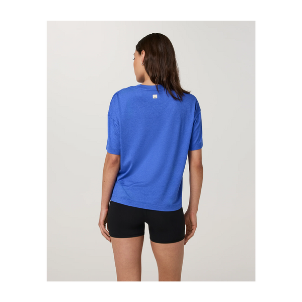 Vuori Women's Energy Tee Long Electric Blue Heather