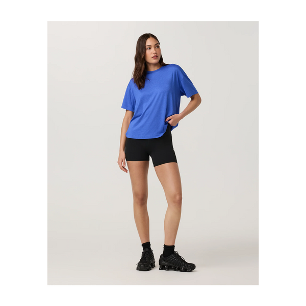 Vuori Women's Energy Tee Long Electric Blue Heather
