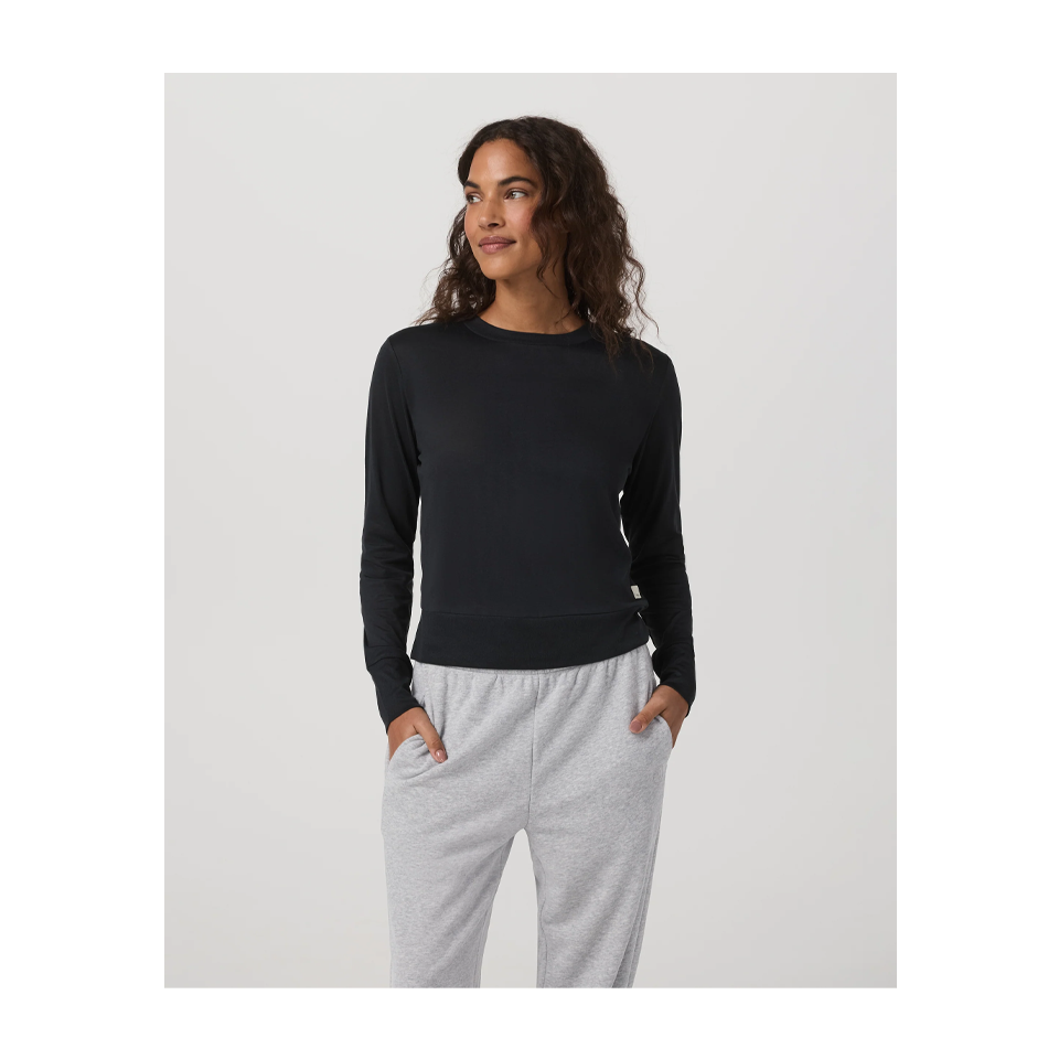Vuori Women's Daydream Crew Black Heather Main image