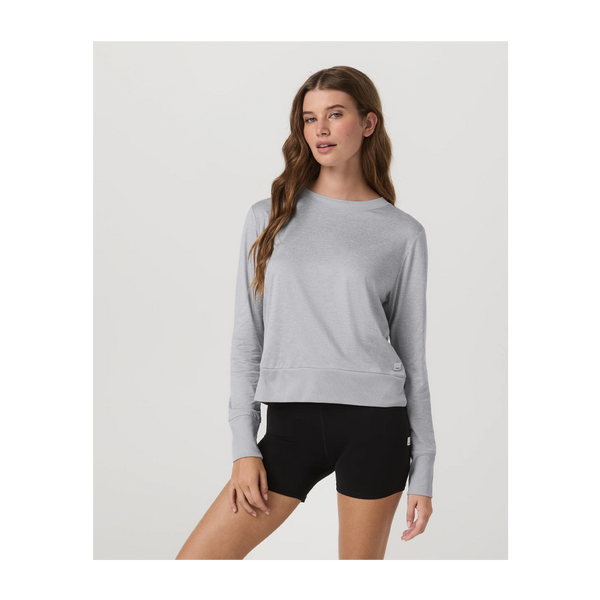 Vuori Women's Daydream Crew Light Heather Grey