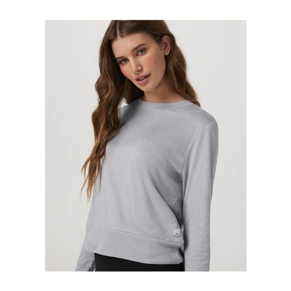 Vuori Women's Daydream Crew Light Heather Grey