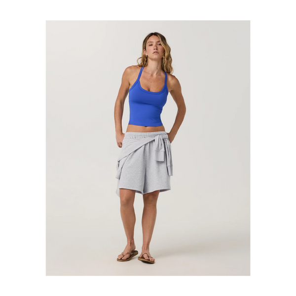 Vuori Women's Halo Cross Back Tank Electric Blue