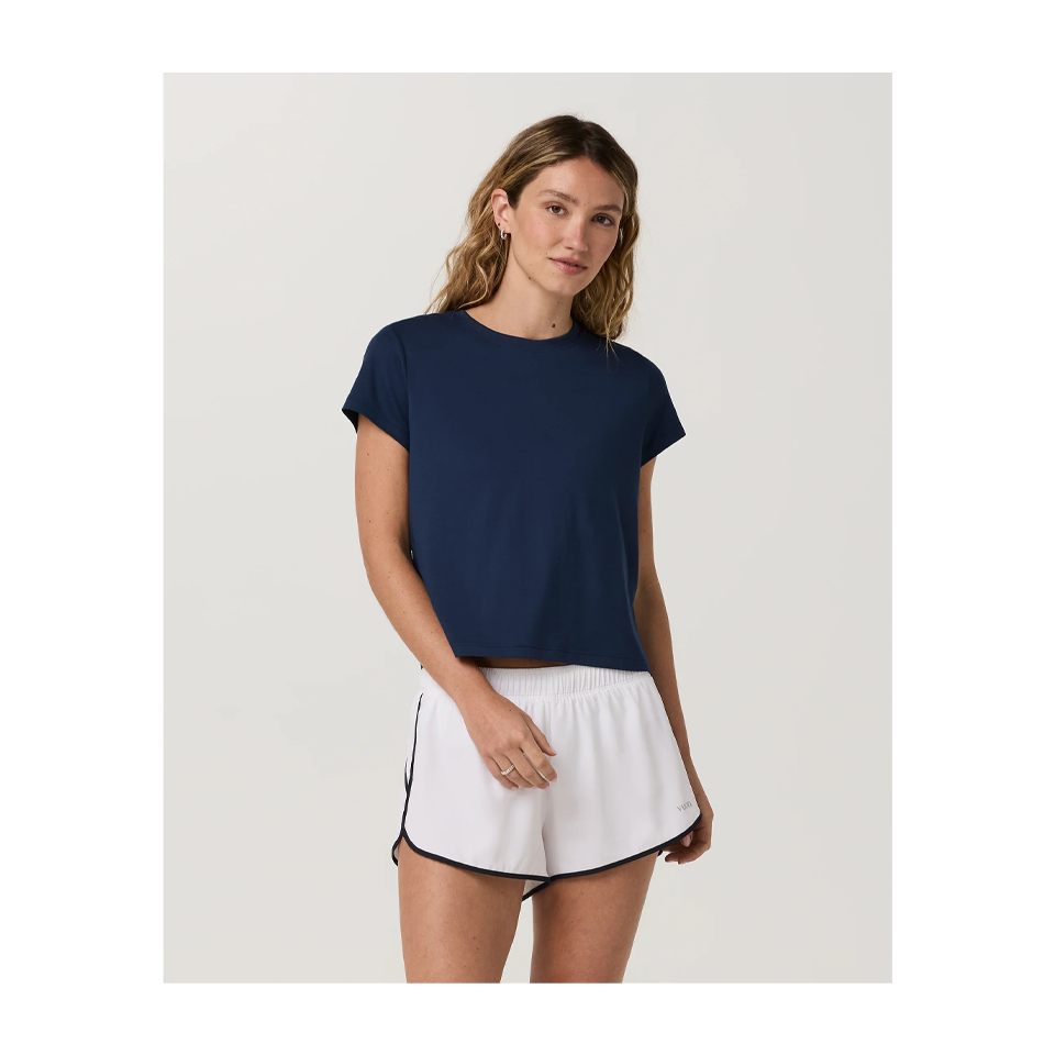 Vuori Women's Energy Classic Tee Blue Coast Main image