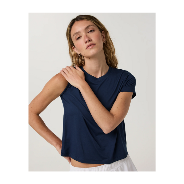 Vuori Women's Energy Classic Tee Blue Coast