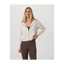 Vuori Women's Halo Modern Full Zip Hoodie Ecru Heather