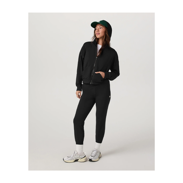 Vuori Women's Halo Modern Full Zip Hoodie True Black