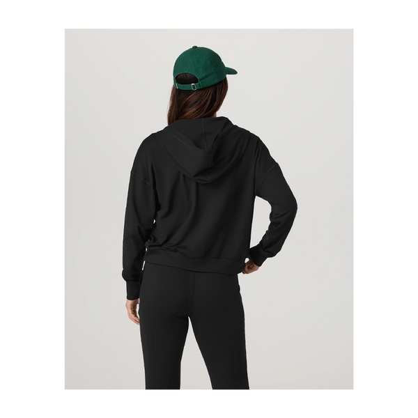 Vuori Women's Halo Modern Full Zip Hoodie True Black