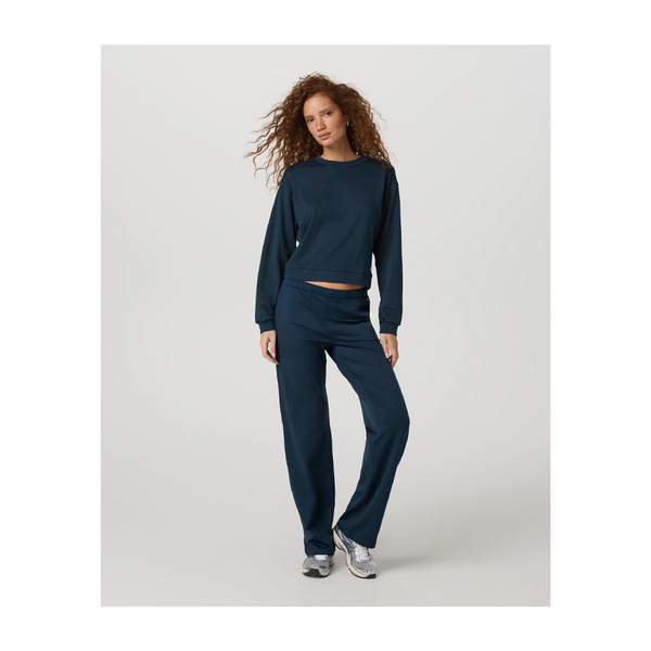 Vuori Women's Halo Modern Crew Blue Coast Heather
