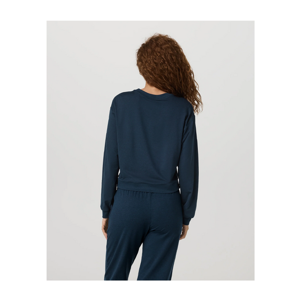 Vuori Women's Halo Modern Crew Blue Coast Heather
